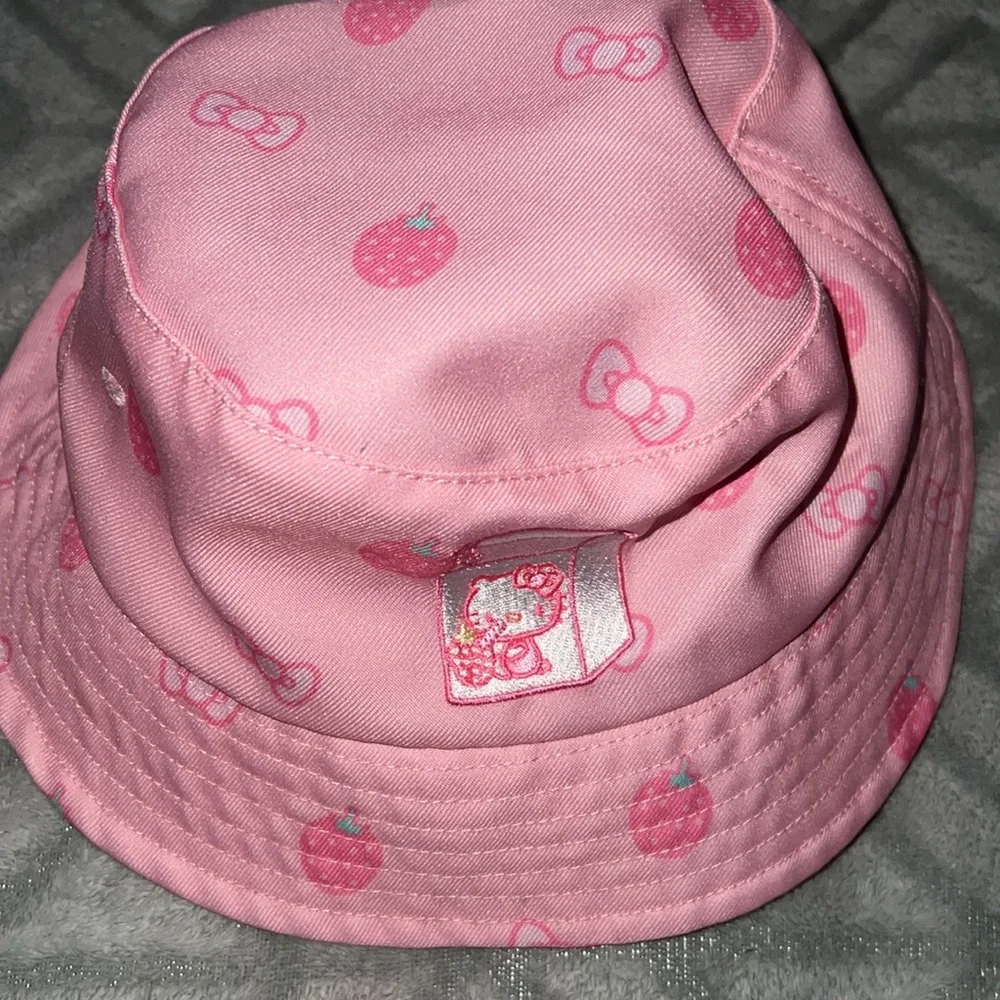Hello Kitty Strawberries Bows Bucket Hat